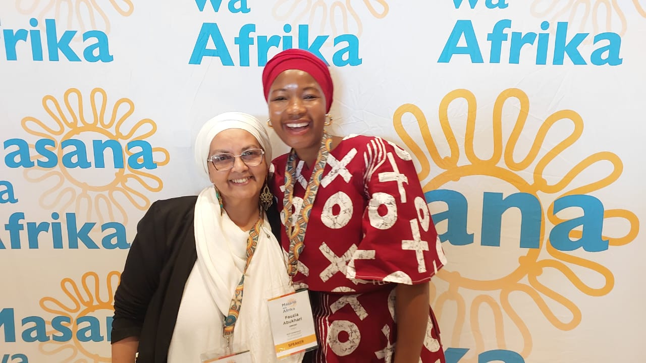 ChildSafe Executive Director Zaitoon Rabaney and Fauzia Abukari at the Masana wa Afrika ECD Conference, championing child injury prevention.